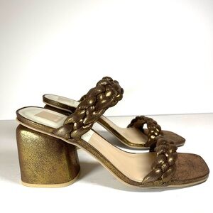 NWT Dolce Vita Women’s Netra Woven Bronze Suede Stella 10M‎